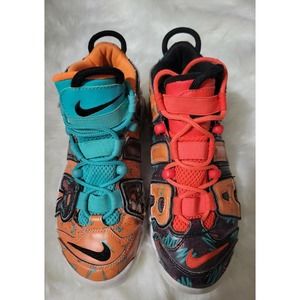 Nike Air More Uptempo GS What The 90s Sneakers - Youth 4Y - Women's 5.5